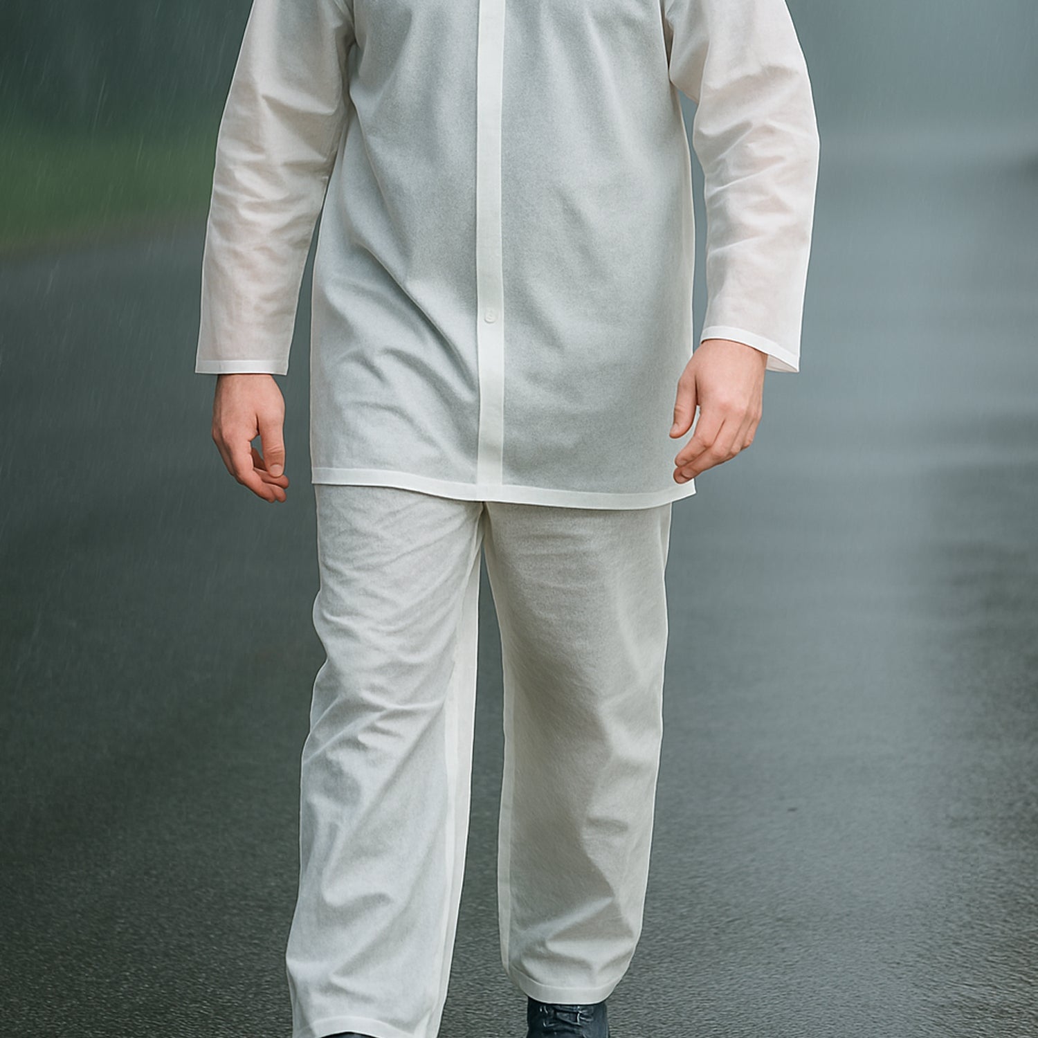 Full-Body Rain Suit – Jacket & Pants Set Fashion Portable Adult Rain Coat (1pc) Full-Body Rain Suit – Jacket & Pants Set Fashion Portable Adult Rain Coat (1pc)